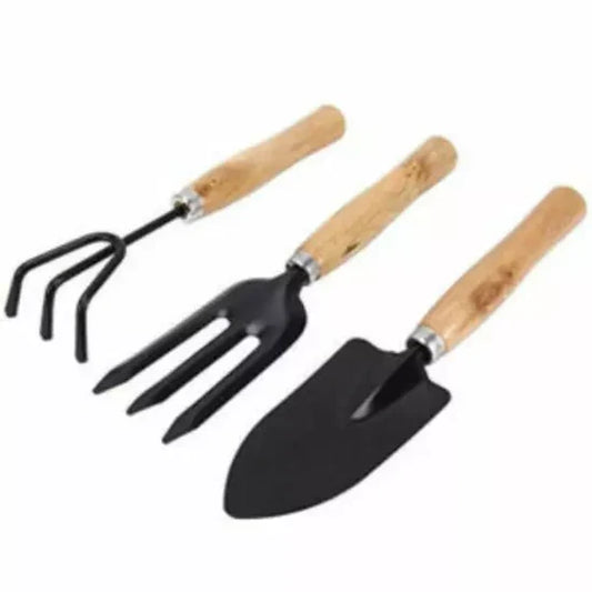 Gardening Tools Set (Cultivator, Small Trowel &amp; Gardening Fork)